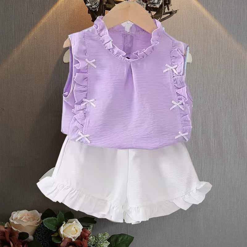 Toddler Girl Summer Clothing Set Baby Girls Printed T-shirt + Short Pants Outfit Infant Kids' Fashion Clothes 0-5 Years