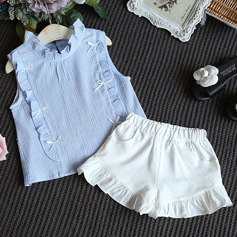 Toddler Girl Summer Clothing Set Baby Girls Printed T-shirt + Short Pants Outfit Infant Kids' Fashion Clothes 0-5 Years