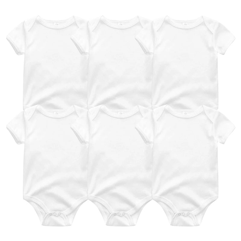 Baby Girl Jumpsuit 6Pcs/Lot Body Suit Spring Summer Toddler Boys Romper Cartoon Newborn Outfits Infant Clothes Set Cotton
