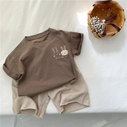 2025 Summer New Arrivals Children's short sleeve T-shirts Pure Cotton 2-7Y Easy care