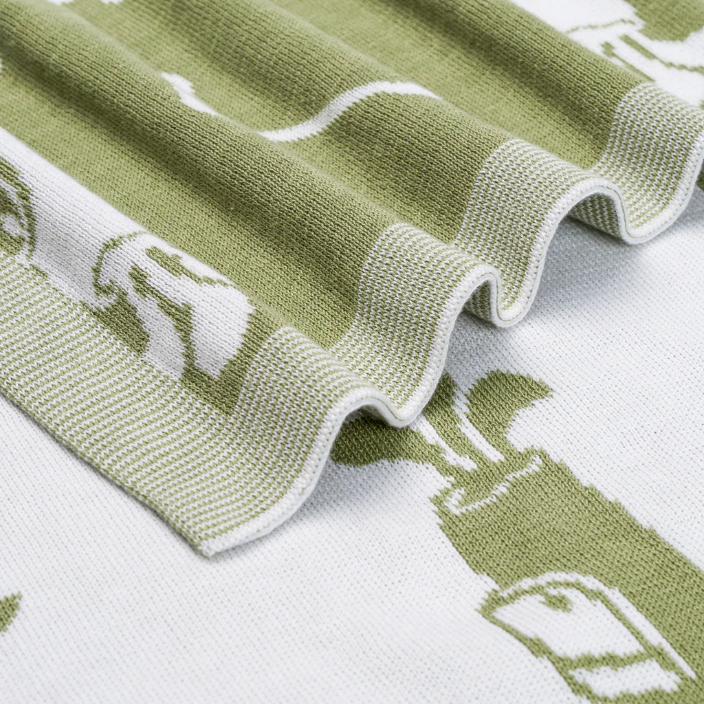 Golf Jacquard Knit Baby Blanket