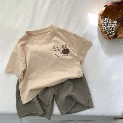 2025 Summer New Arrivals Children's short sleeve T-shirts Pure Cotton 2-7Y Easy care